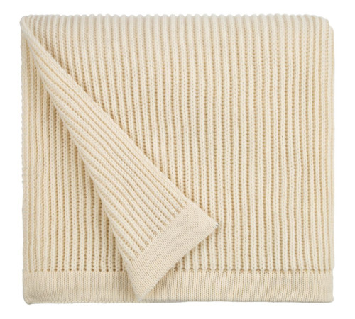 Плед Shirr, молочно-белый