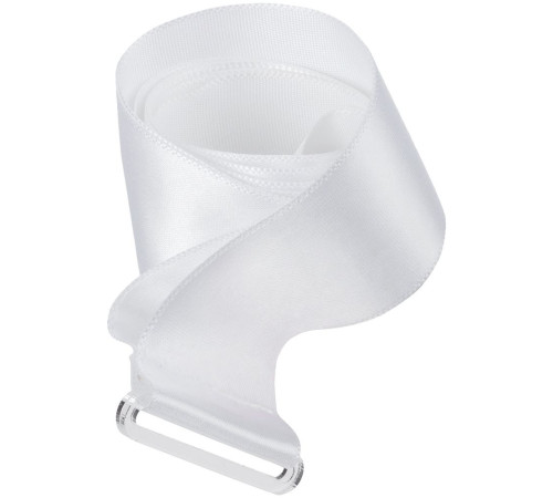 Лента для медали с пряжкой Ribbon, белая