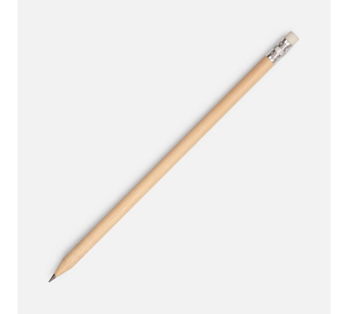 Карандаш простой Hand Friend с ластиком, неокрашенный