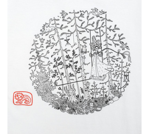 Футболка «Качели», белая