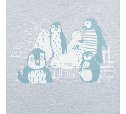 Футболка мужская приталенная Ping Win, голубой меланж