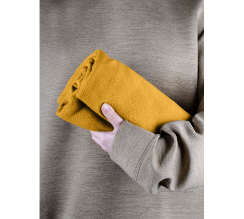 Флисовый плед Warm&Peace, желтый