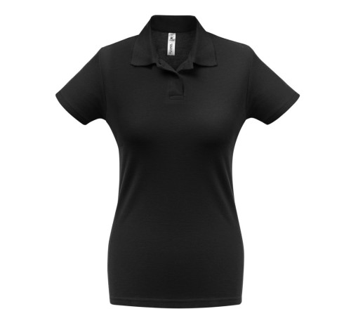 Рубашка поло женская ID.001 черная