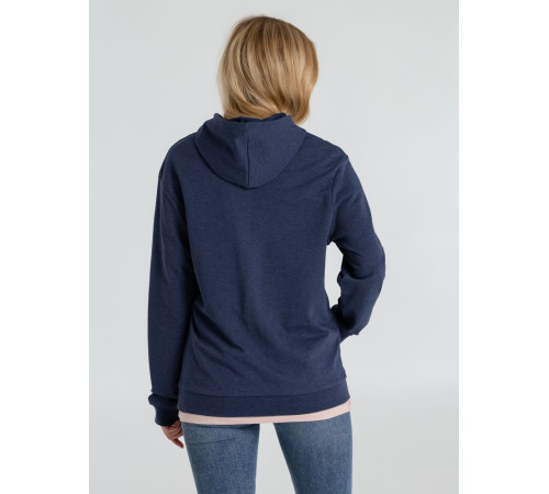 Толстовка с капюшоном унисекс Hoodie, синий меланж