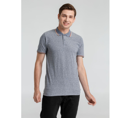 Рубашка поло мужская Paname Men, голубой меланж