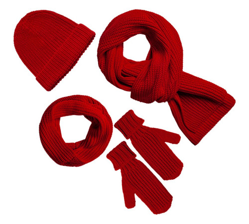 Варежки Nordkyn, глубокий красный