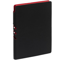 Ежедневник Flexpen Black, недатированный, черный с красным