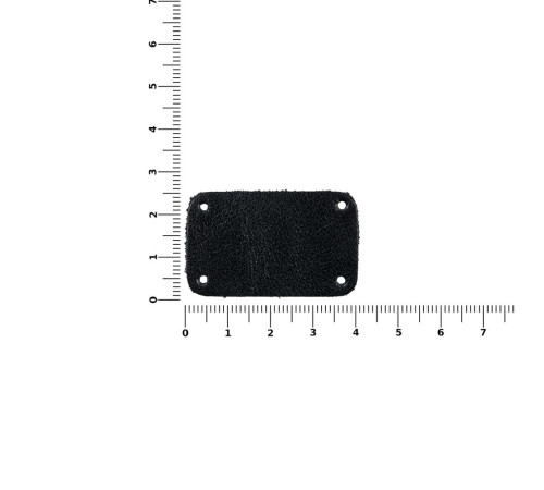 Лейбл кожаный Beta, S, черный