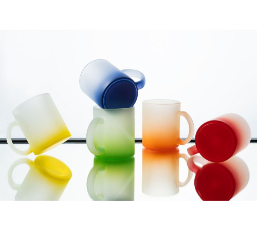 Кружка Grade Fade для сублимационной печати, матовая, желтая