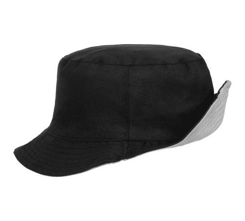 Панама Summer двусторонняя, черная с серым