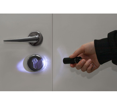 Брелок-фонарик Click Ray, ver.2, черный