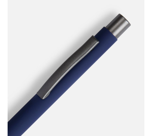 Ручка шариковая Atento Soft Touch, темно-синяя