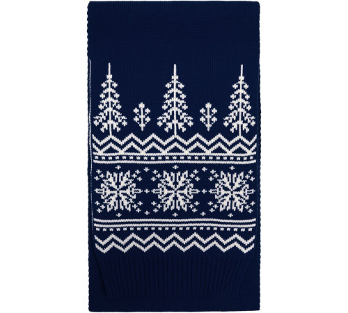 Шарф Elnik, синий с молочно-белым