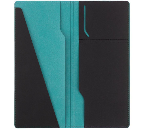 Дорожный органайзер Multimo, черный с бирюзовым