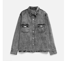 Куртка джинсовая O3, серая