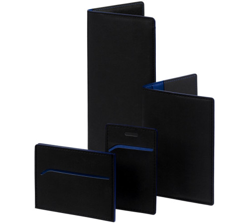 Картхолдер Multimo, черный с синим