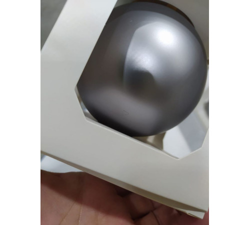 Оформительский шар Finery, 10 см, матовый серебристый