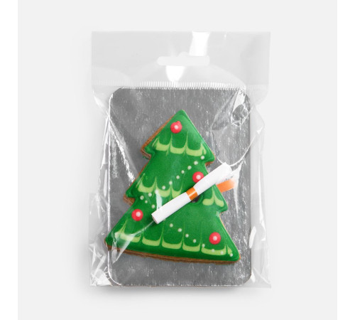 Новогоднее печенье с предсказанием «Елка»