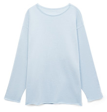 Лонгслив унисекс Siluetti Fuori, светло-голубой