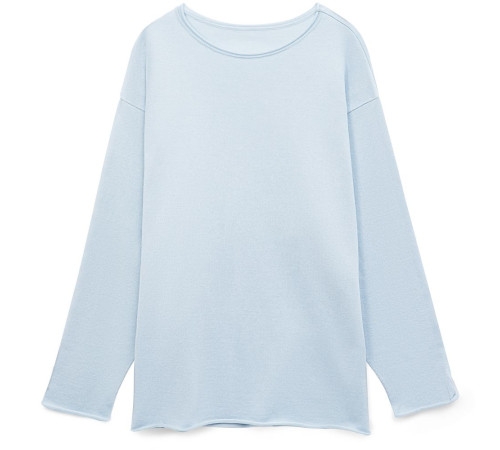 Лонгслив унисекс Siluetti Fuori, светло-голубой