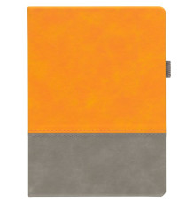 Ежедневник Horizon, недатированный, серый с оранжевым