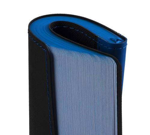 Ежедневник Nice Twice, недатированный, черный с синим