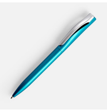 Ручка шариковая Pin Silver, голубой металлик