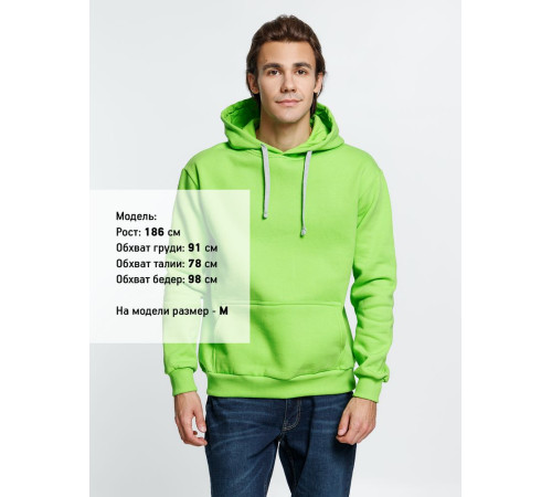 Толстовка с капюшоном Kirenga Heavy, зеленое яблоко