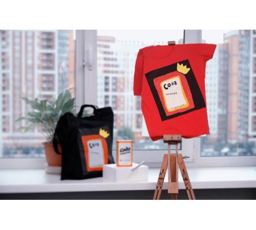 Футболка женская «Сода», черная