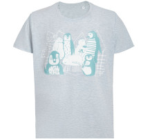 Футболка мужская приталенная Ping Win, голубой меланж