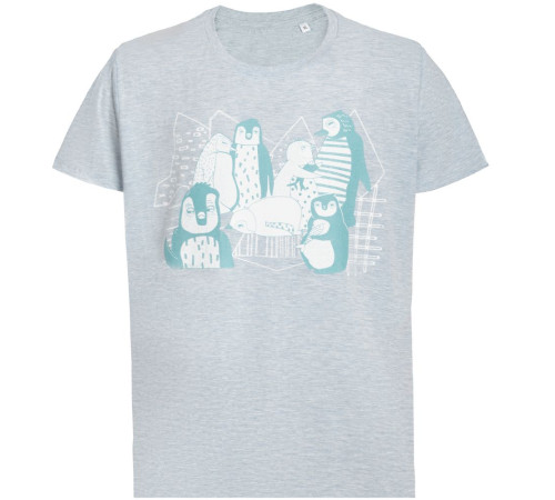 Футболка мужская приталенная Ping Win, голубой меланж