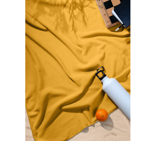 Флисовый плед Warm&Peace, желтый