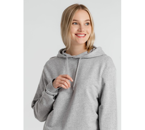 Толстовка с капюшоном унисекс Hoodie, серый меланж