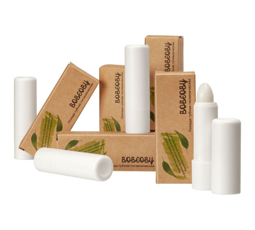 Гигиеническая помада Bobeoby, белая
