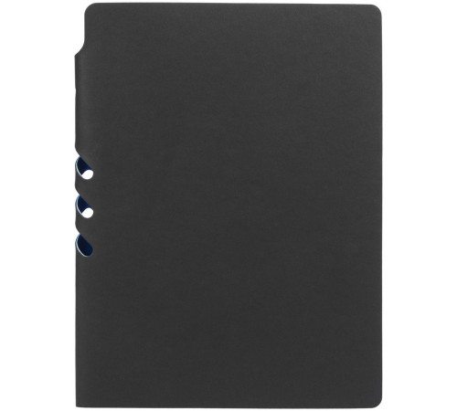 Ежедневник Flexpen Black, недатированный, черный с синим