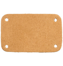 Лейбл кожаный Beta, S, бежевый