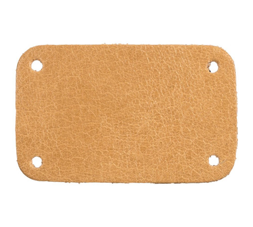 Лейбл кожаный Beta, S, бежевый