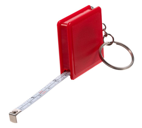 Брелок с рулеткой Square, ver.2, красный