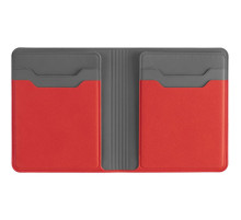 Картхолдер с отделением для купюр Dual, красный