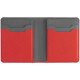 Картхолдер с отделением для купюр Dual, красный