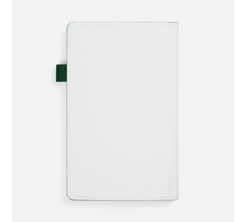 Ежедневник White Shall, недатированный, бело-зеленый
