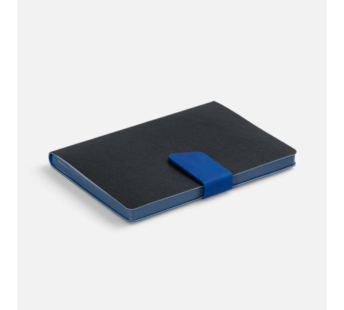 Ежедневник Boom, недатированный, черный с ярко-синий