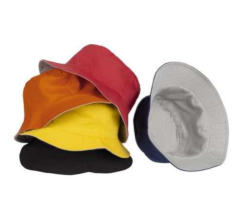 Панама Summer двусторонняя, черная с серым