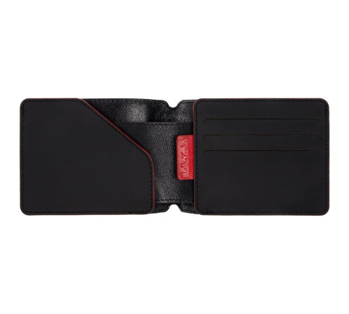 Портмоне Arrival, черное с красным