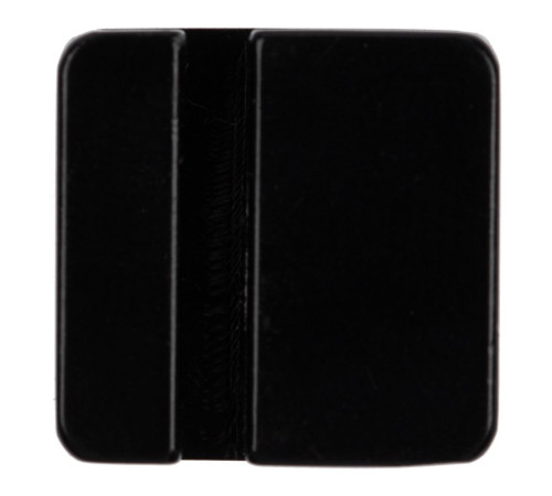 Квадратный шильдик на резинку Direct, черный