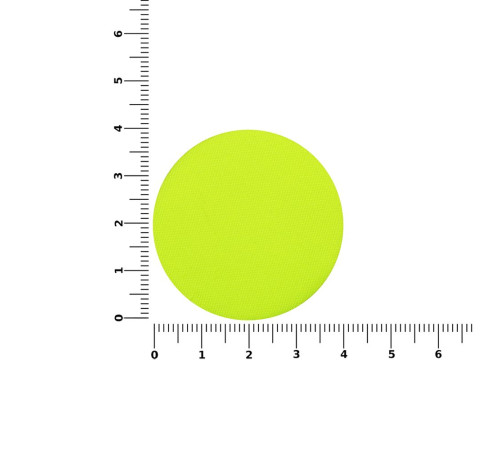 Наклейка тканевая Lunga Round, M, желтый неон
