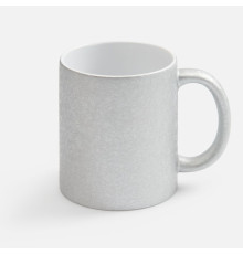 Кружка для сублимационной печати Sagredo, серебристая