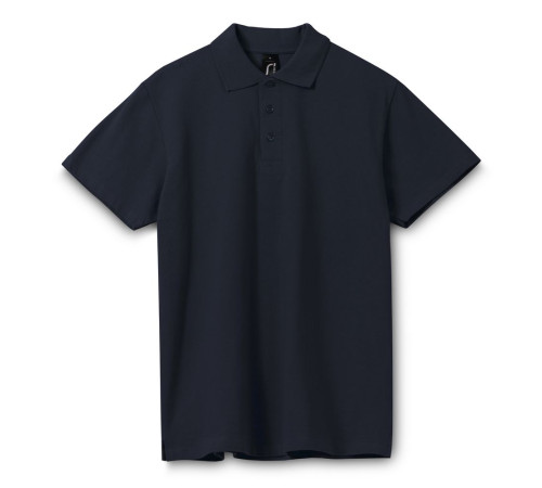 Рубашка поло мужская Spring 210 темно-синяя (navy)