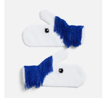 Варежки «Игогошки», с синей гривой
