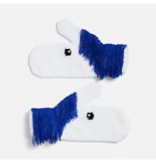 Варежки «Игогошки», с синей гривой